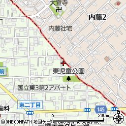 東京都国立市東3丁目1-8周辺の地図