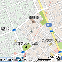 東京都江戸川区南篠崎町3丁目14-10周辺の地図