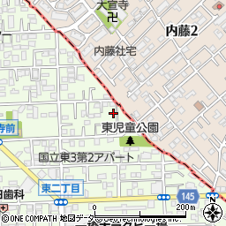 東京都国立市東3丁目1-13周辺の地図