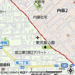 東京都国立市東3丁目1-33周辺の地図