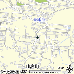 山梨県甲府市山宮町3186周辺の地図