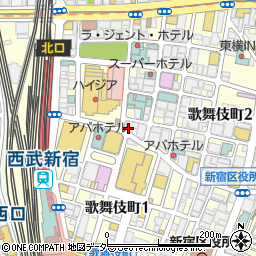 ゴールドラッシュ 新宿歌舞伎町周辺の地図