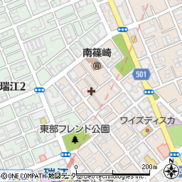 東京都江戸川区南篠崎町3丁目14-9周辺の地図