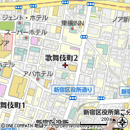 モディス（ＭＯＤＩＳ）　歌舞伎町周辺の地図