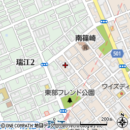 東京都江戸川区南篠崎町3丁目10周辺の地図