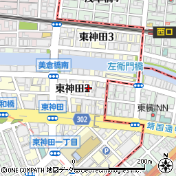 東京都千代田区東神田2丁目9周辺の地図