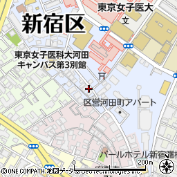 ＧＲＡＮ　ＰＡＳＥＯ新宿河田町周辺の地図