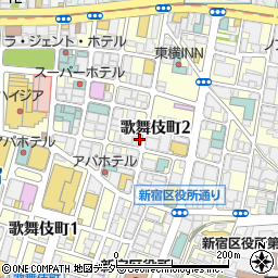 つけ蕎麦の阿国 歌舞伎町店周辺の地図