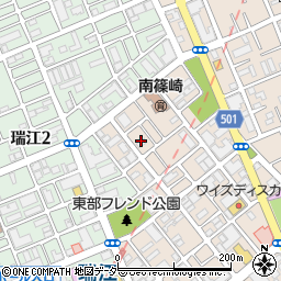 東京都江戸川区南篠崎町3丁目14周辺の地図