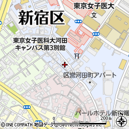 グランパセオ新宿河田町周辺の地図