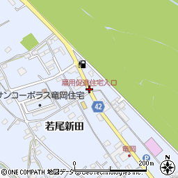 雇用促進住宅入口周辺の地図