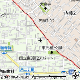 東京都国立市東3丁目1-31周辺の地図