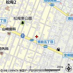 東京都杉並区松庵2丁目4-5周辺の地図
