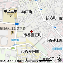 東京都新宿区市谷鷹匠町4周辺の地図