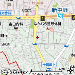 カーブス　新中野本町周辺の地図
