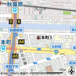 岩本町東神田ファミリーバザール周辺の地図