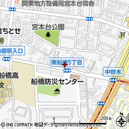 船橋警察署宮本交番周辺の地図