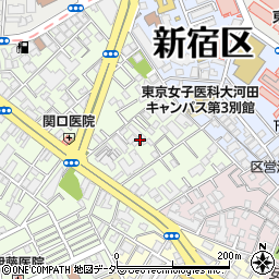 東京都新宿区余丁町13周辺の地図