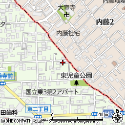 東京都国立市東3丁目1-34周辺の地図