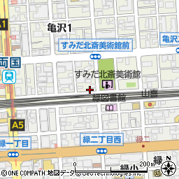 東京都墨田区亀沢1丁目3-17周辺の地図