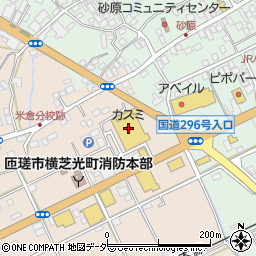 フードスクエアカスミ匝瑳店周辺の地図