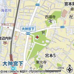 船橋大神宮周辺の地図