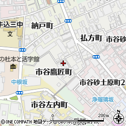 東京都新宿区市谷鷹匠町3周辺の地図