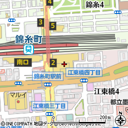 錦糸町パルコ内郵便局周辺の地図