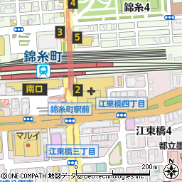 西友錦糸町店周辺の地図