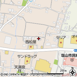 山梨県甲州市塩山下塩後868-3周辺の地図