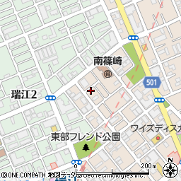 東京都江戸川区南篠崎町3丁目14-4周辺の地図