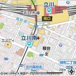 麺屋こころ 立川店周辺の地図