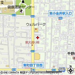 東京都小金井市東町4丁目13-12周辺の地図