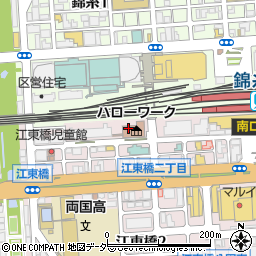 東京労働局公共職業安定所　ハローワーク墨田周辺の地図