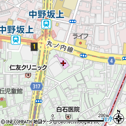 東京都中野区本町1丁目32周辺の地図