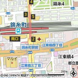 ココカラファイン薬局錦糸町パルコ店周辺の地図