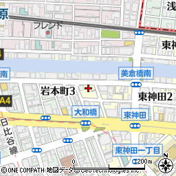 東京都千代田区東神田2丁目2-5周辺の地図