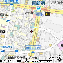 ヒルコート東新宿ビル周辺の地図