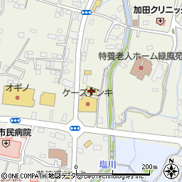 戸田酒販　塩山店周辺の地図