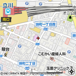 株式会社タウンハウジング　立川店周辺の地図