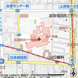 東京都赤十字血液センター　武蔵野出張所周辺の地図