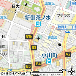 東京都千代田区神田駿河台3丁目4周辺の地図