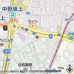 東京都中野区本町1丁目31周辺の地図