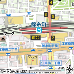 船橋屋 錦糸町店周辺の地図