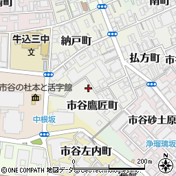 東京都新宿区市谷鷹匠町6周辺の地図