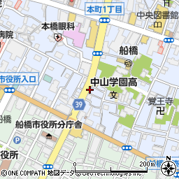 宗庵船橋店周辺の地図