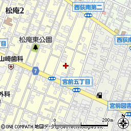 東京都杉並区松庵2丁目4-20周辺の地図