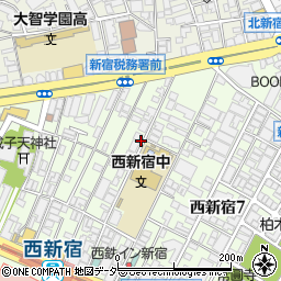 三菱地所パークス西新宿８丁目第１駐車場周辺の地図