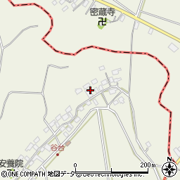 千葉県横芝光町（山武郡）谷台周辺の地図