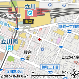はら時計立川店周辺の地図